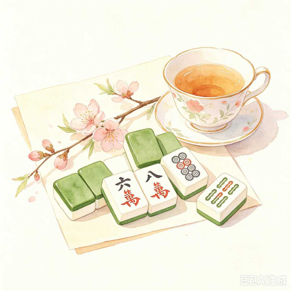 handheld mahjong tiles set