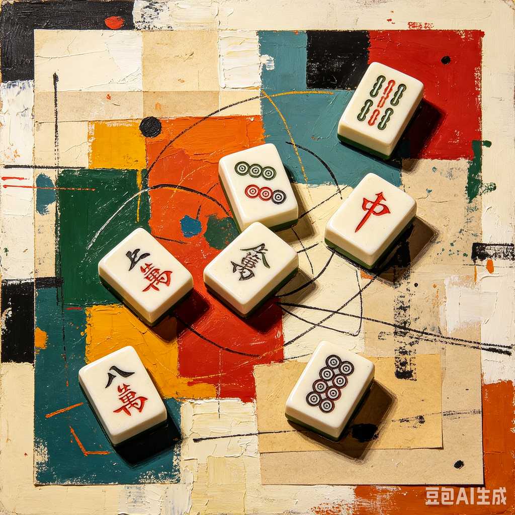 colored mahjong tile racks