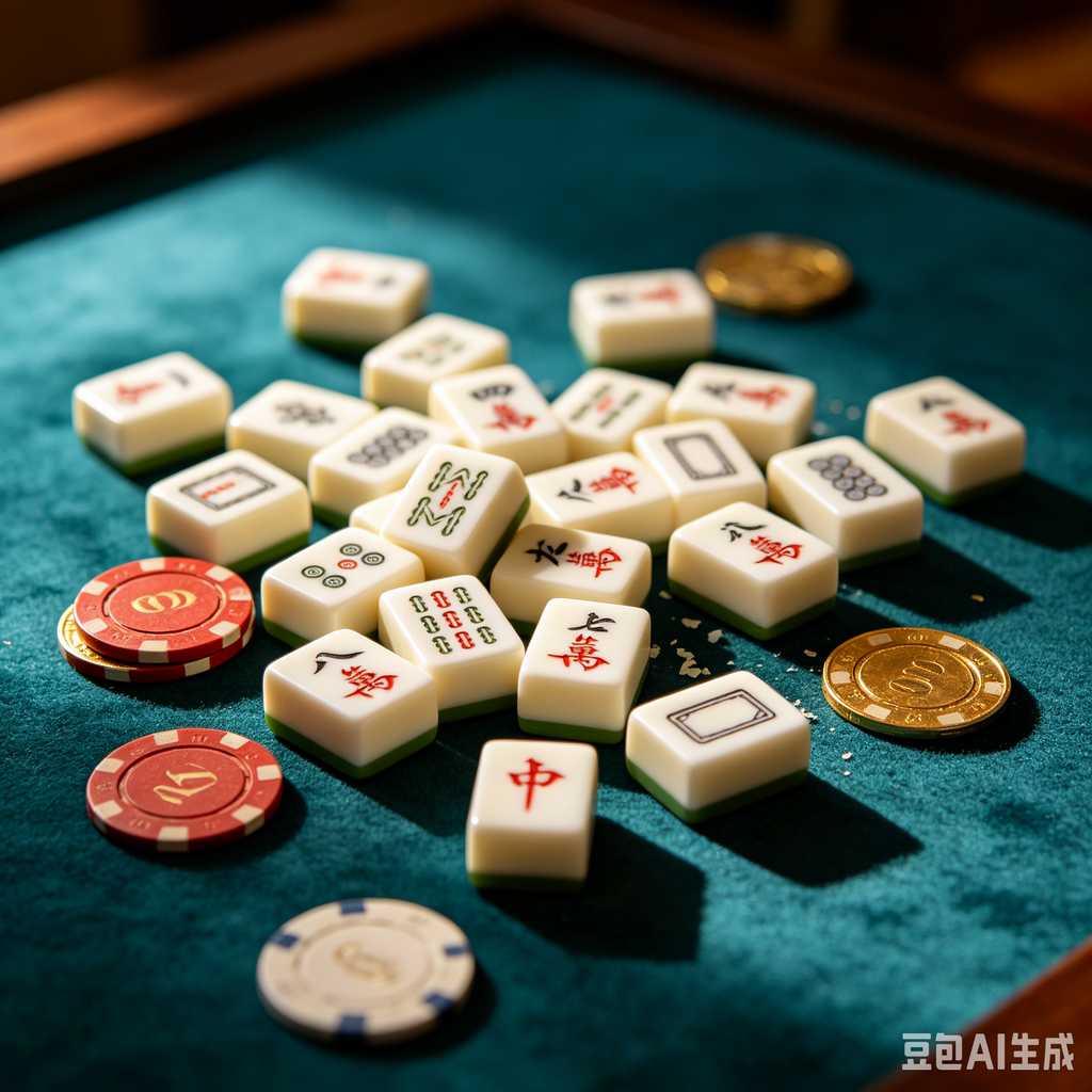 deep print mahjong set